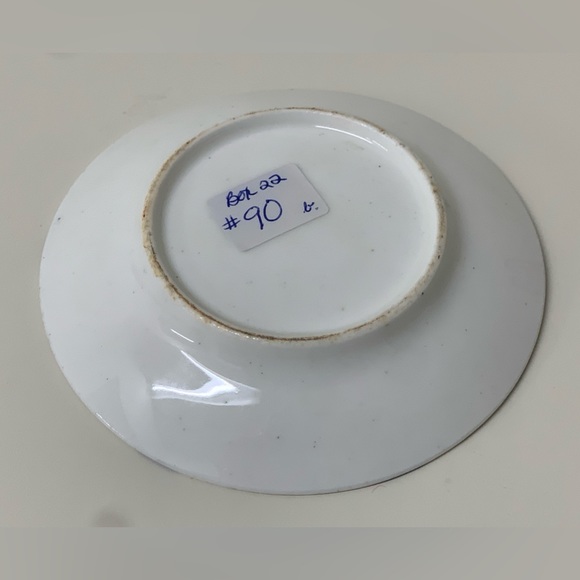 19th Century Antique Gaudy Welsh Hexagon Pattern Miniature Luster Child’s Plate - Picture 15 of 16